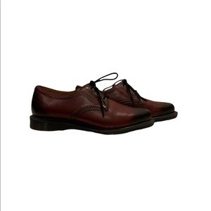 Dr. Martens Burgundy Leather Shoes